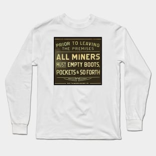 Big Thunder Mountain Sign Long Sleeve T-Shirt